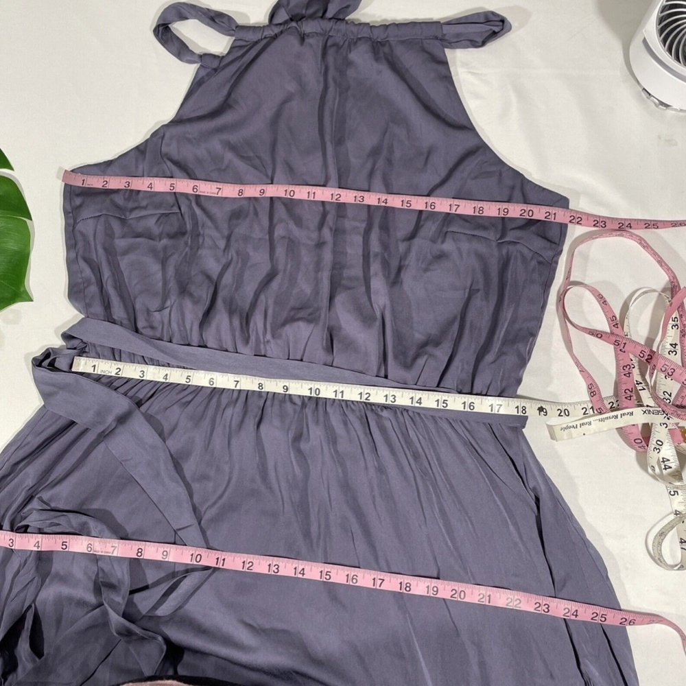 NWT $129 CITY CHIC‎ [ 18W M/18 ] Iconic Tiered Maxi Dress in Dusty lilac #S378 - Picture 4 of 12